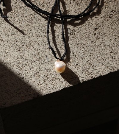 画像2: シルクコード×パールネックレス　Silkcord x Pearl Necklace