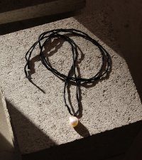 シルクコード×パールネックレス　Silkcord x Pearl Necklace