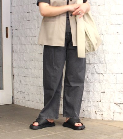 画像7:  タックワイドデニムパンツ