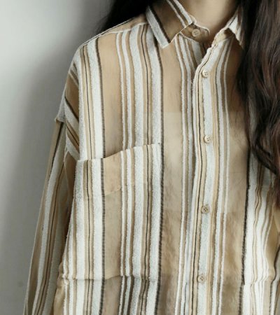 画像10: シアーストライプシャツ　Sheer Stripe Shirts