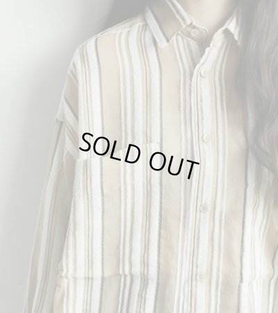画像10: シアーストライプシャツ Sheer Stripe Shirts