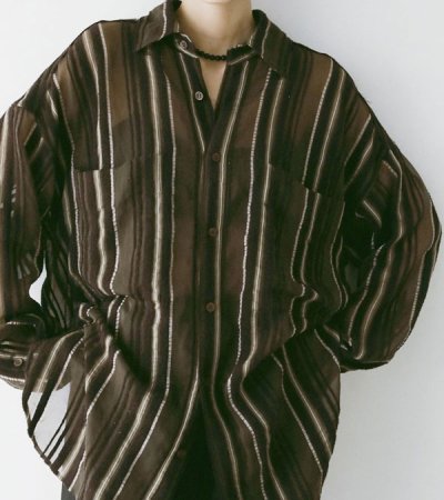 画像19: シアーストライプシャツ　Sheer Stripe Shirts