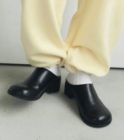 画像10: エコレザーヒールスリッポン Ecoleather Heel Slip-ons