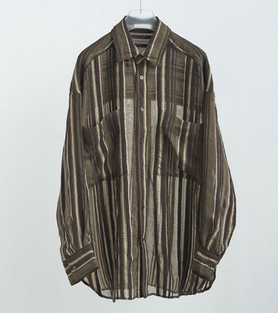 画像2: シアーストライプシャツ　Sheer Stripe Shirts