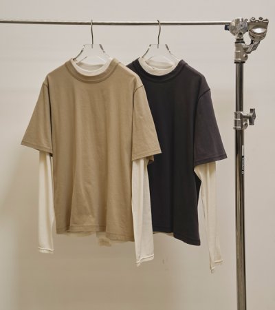 画像1: レイヤードロングTシャツ　Layered Long T-shirts　