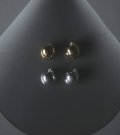 ボリュームボールイヤリング　Volume Ball Earring