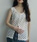 画像1: レーススリーブレストップス　Lace Sleeveless Tops (1)