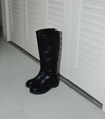 画像1: エコレザーロングブーツ　Ecoleather Long Boots
