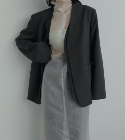 画像19: カラーレスオーバージャケット　Collarless Over Jacket