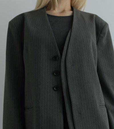 画像15: カラーレスオーバージャケット　Collarless Over Jacket