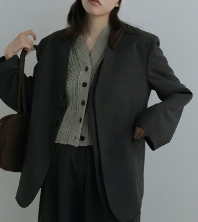 画像25: カラーレスオーバージャケット　Collarless Over Jacket