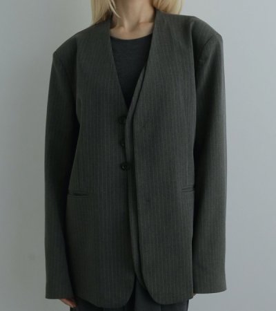 画像14: カラーレスオーバージャケット　Collarless Over Jacket
