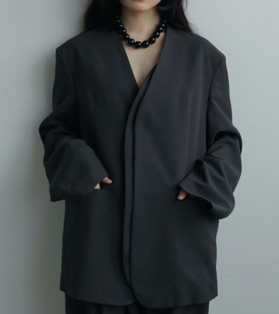 画像27: カラーレスオーバージャケット　Collarless Over Jacket
