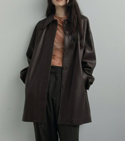 画像1: エコレザーオーバージャケット　Ecoleather Over Jacket