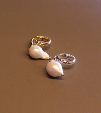 画像1: バロックパールリング　Baroque Pearl Ring