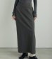 画像1: ヘザーストレッチミドルスカート　Heather Stretch Middleskirt (1)