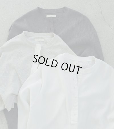 画像1: ワッフルヘンリートップス　Waffle Henley Tops