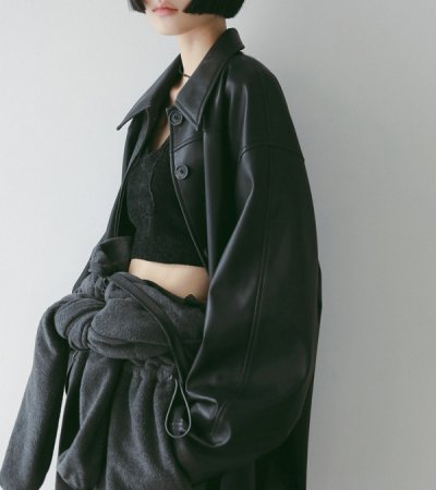 画像18: エコレザーオーバージャケット　Ecoleather Over Jacket