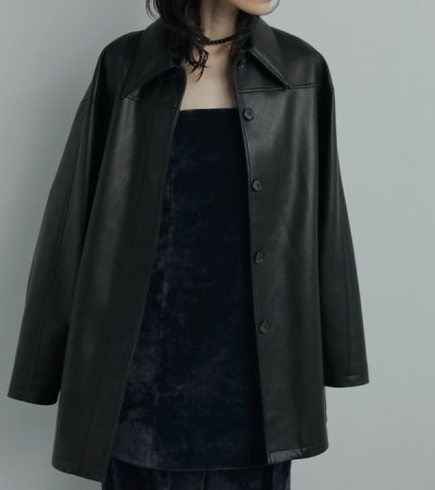 画像23: エコレザーオーバージャケット　Ecoleather Over Jacket