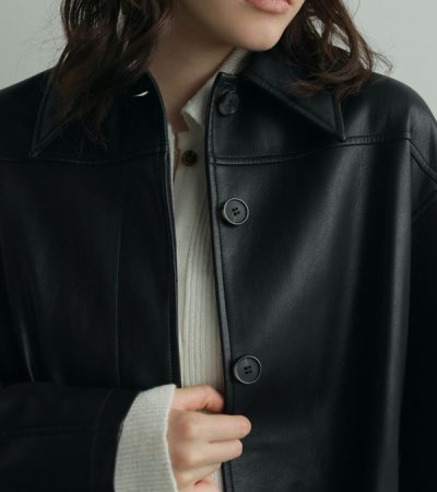 画像15: エコレザーオーバージャケット　Ecoleather Over Jacket