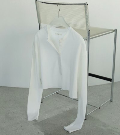 画像2: ワッフルヘンリートップス　Waffle Henley Tops