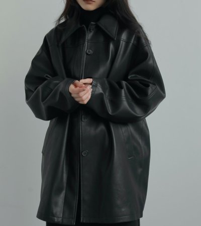 画像21: エコレザーオーバージャケット　Ecoleather Over Jacket