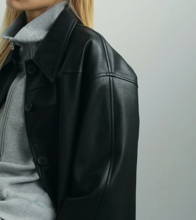 画像11: エコレザーオーバージャケット　Ecoleather Over Jacket