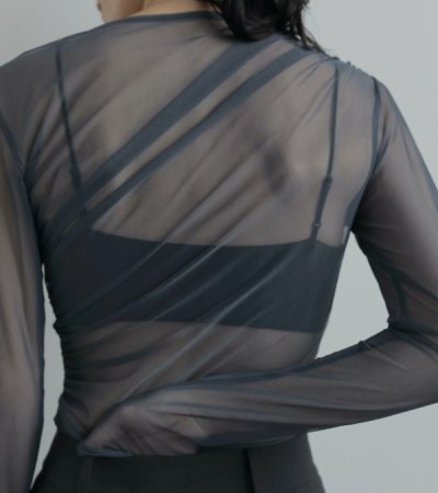 画像13: チュールギャザーボディースーツ　Tulle Gather Bodysuit