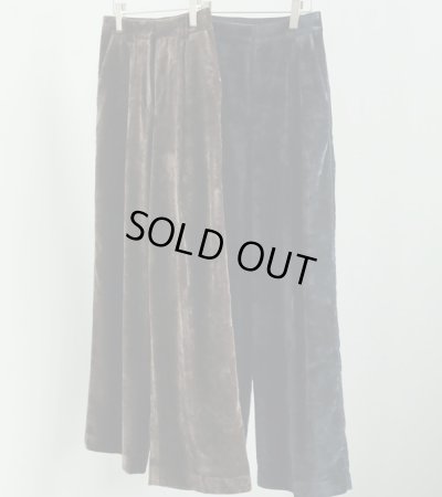 画像1: ベルベットワイドパンツ　Velvet Wide Pants