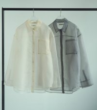 シアーレイヤードシャツ　Sheer Layered Shirts