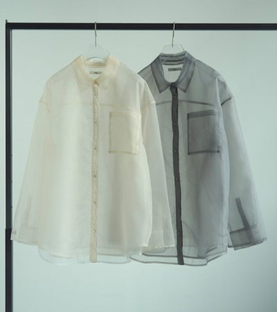 画像1: シアーレイヤードシャツ　Sheer Layered Shirts