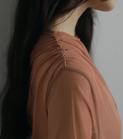 画像6: チュールギャザーボディースーツ　Tulle Gather Bodysuit