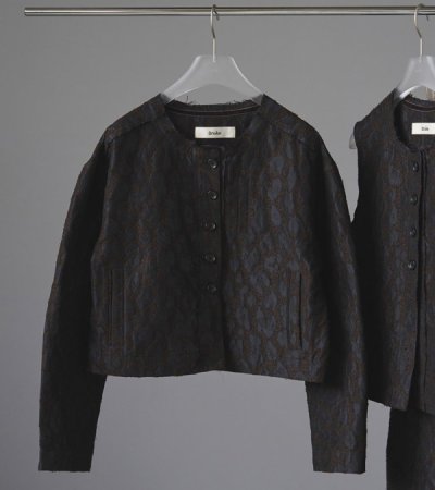 画像1: レオパードジャカードジャケット　Leopard Jacquard Jacket