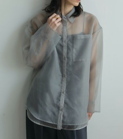 画像11: シアーレイヤードシャツ　Sheer Layered Shirts