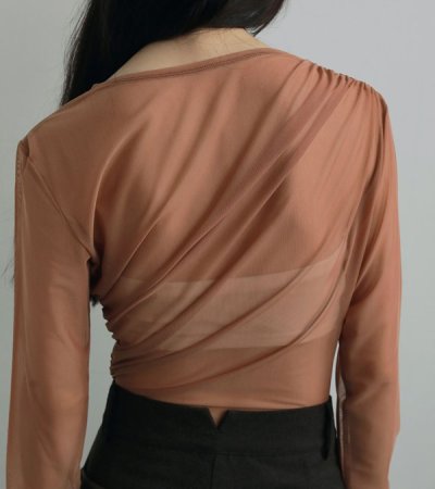 画像7: チュールギャザーボディースーツ　Tulle Gather Bodysuit