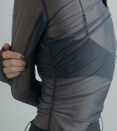 画像14: チュールギャザーボディースーツ　Tulle Gather Bodysuit