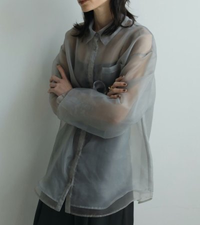 画像12: シアーレイヤードシャツ　Sheer Layered Shirts