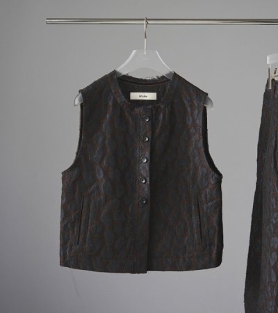 画像1: レオパードジャカードベスト　Leopard Jacquard Vest