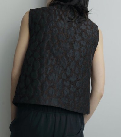 画像13: レオパードジャカードベスト　Leopard Jacquard Vest