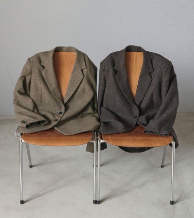 画像1: ヘリンボーンウールジャケット　Herringbone Wool Jacket
