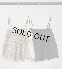 バックオープンフェザーキャミソール　Backopen Feather Camisole