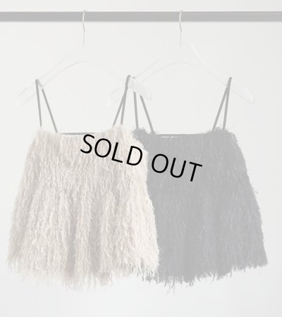 画像1: バックオープンフェザーキャミソール　Backopen Feather Camisole