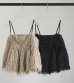 画像1: バックオープンフェザーキャミソール　Backopen Feather Camisole (1)