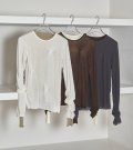 タックレイヤードロングTシャツ　Tuck Layered Long T-shirts