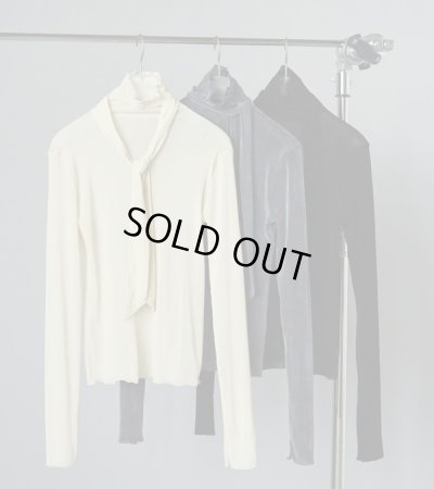 画像1: ベロアタイトップス　Velour Tie Tops