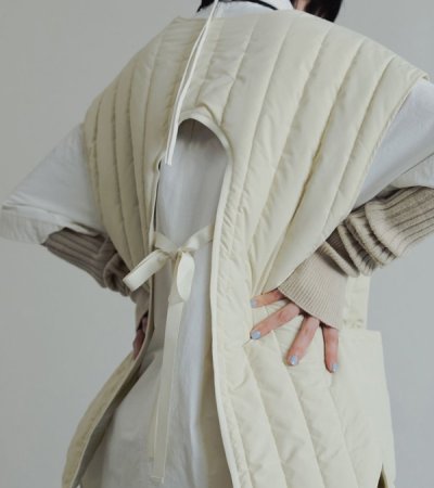 画像8: バックオープンストライプベスト　Backopen Stripe Vest