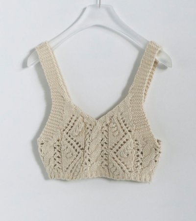 画像4: ケーブルニットビスチェ Cable Knit Bustier