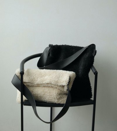 画像1: ボアトートバッグ　Boa Tote Bag