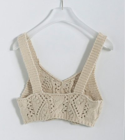 画像5: ケーブルニットビスチェ Cable Knit Bustier