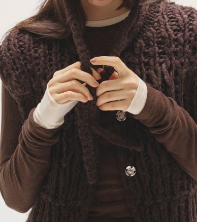 画像10: ミックスハンドニットベスト　Mix Handknit Vest